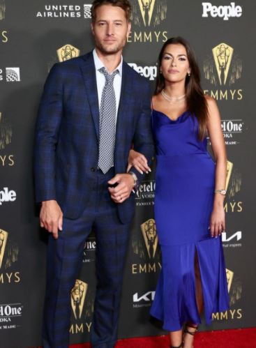 Justin Hartley with his current wife Sofia Pernas